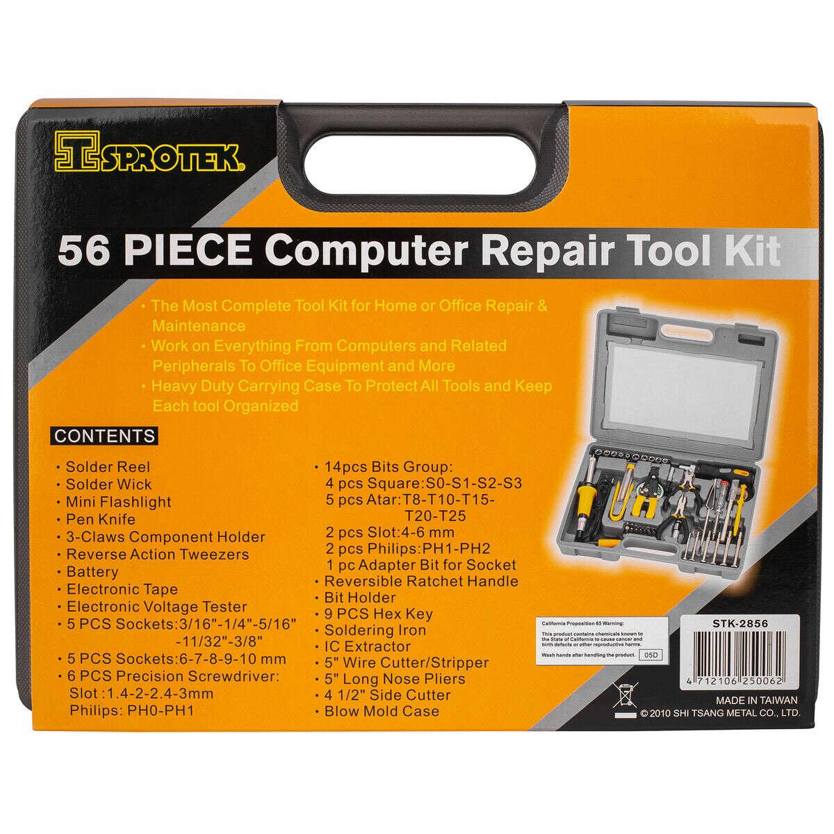 56 Piece Computer & Electronics Repair Tool Kit